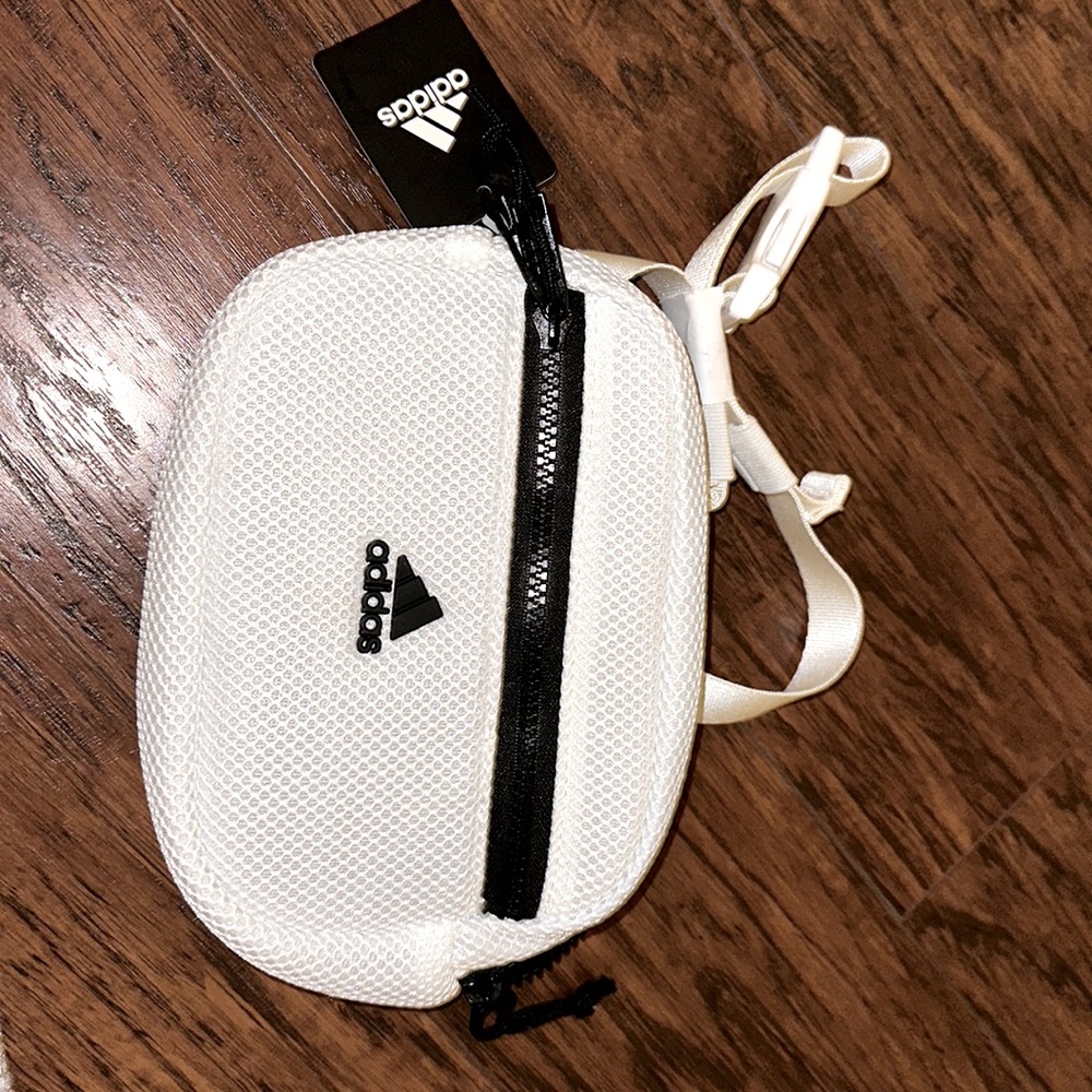 White Adidas Airmesh Waist Pack